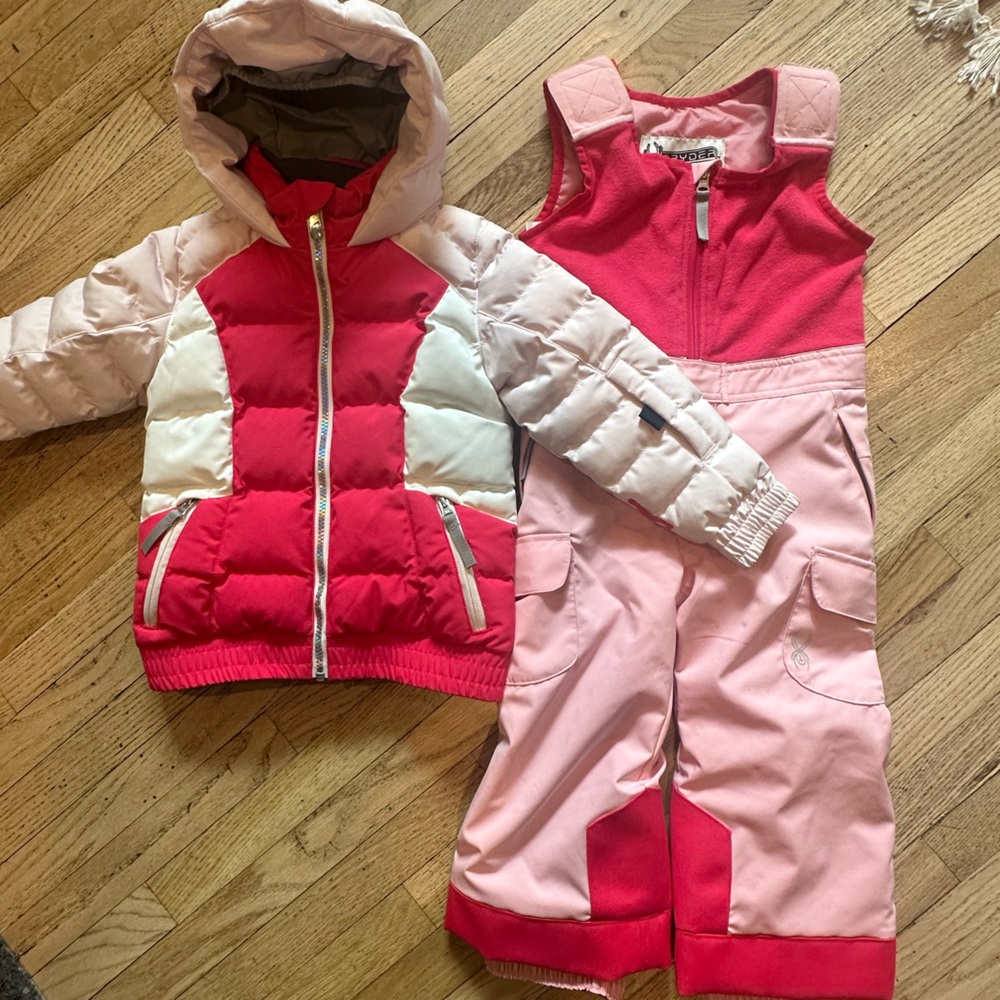 Spyder girls 3t snow set